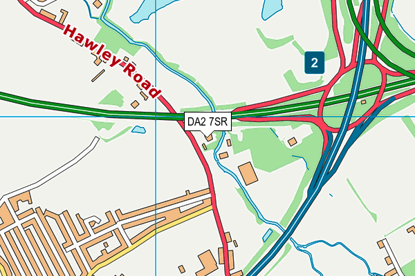 DA2 7SR map - OS VectorMap District (Ordnance Survey) DA2 7SR map - OS VectorMap District (Ordnance Survey)