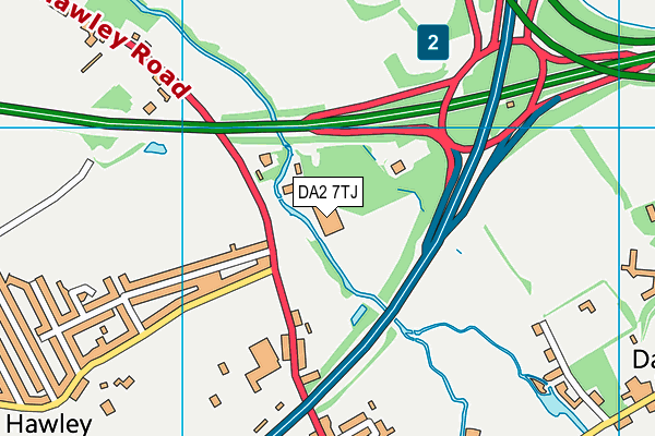 DA2 7TJ map - OS VectorMap District (Ordnance Survey) DA2 7TJ map - OS VectorMap District (Ordnance Survey)