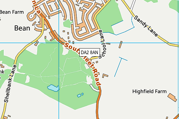 DA2 8AN map - OS VectorMap District (Ordnance Survey) DA2 8AN map - OS VectorMap District (Ordnance Survey)