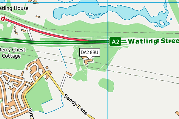 DA2 8BU map - OS VectorMap District (Ordnance Survey) DA2 8BU map - OS VectorMap District (Ordnance Survey)