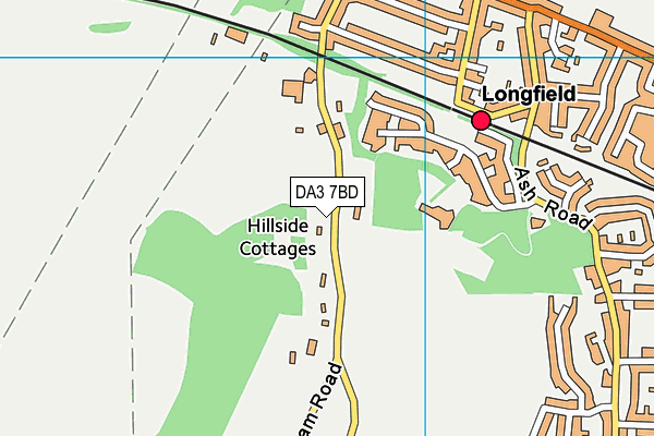 DA3 7BD map - OS VectorMap District (Ordnance Survey) DA3 7BD map - OS VectorMap District (Ordnance Survey)