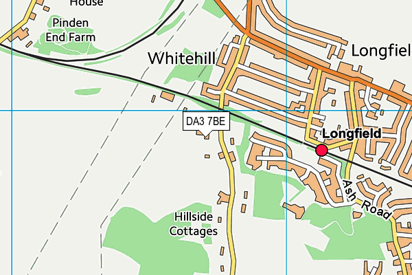 DA3 7BE map - OS VectorMap District (Ordnance Survey) DA3 7BE map - OS VectorMap District (Ordnance Survey)