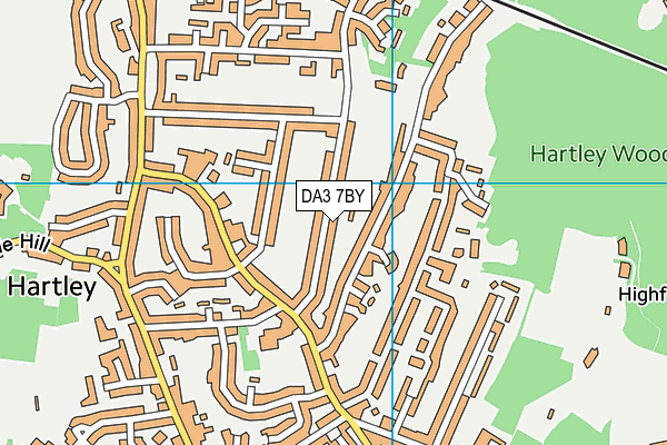 DA3 7BY map - OS VectorMap District (Ordnance Survey) DA3 7BY map - OS VectorMap District (Ordnance Survey)
