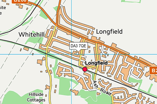 DA3 7QE map - OS VectorMap District (Ordnance Survey) DA3 7QE map - OS VectorMap District (Ordnance Survey)