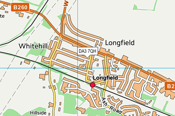 DA3 7QH map - OS VectorMap District (Ordnance Survey)