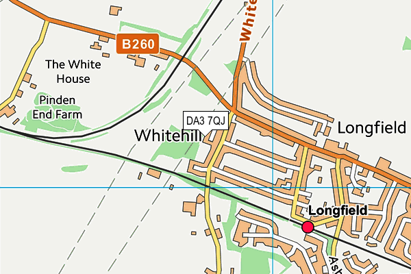 DA3 7QJ map - OS VectorMap District (Ordnance Survey) DA3 7QJ map - OS VectorMap District (Ordnance Survey)