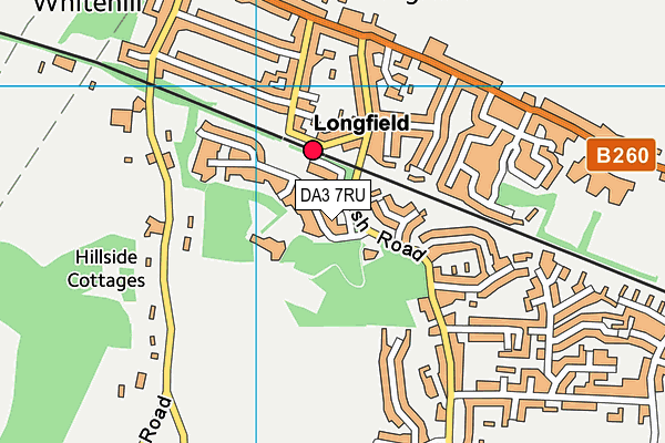 DA3 7RU map - OS VectorMap District (Ordnance Survey) DA3 7RU map - OS VectorMap District (Ordnance Survey)