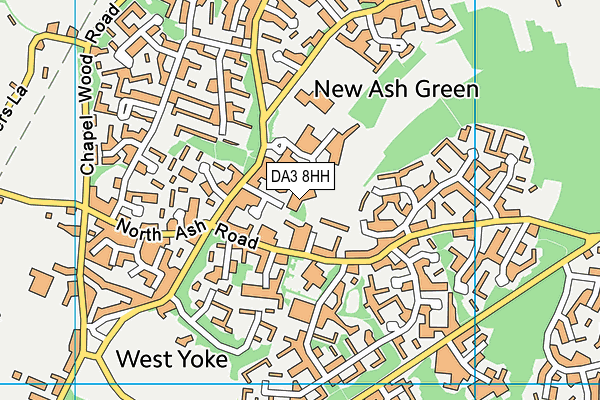 DA3 8HH map - OS VectorMap District (Ordnance Survey) DA3 8HH map - OS VectorMap District (Ordnance Survey)