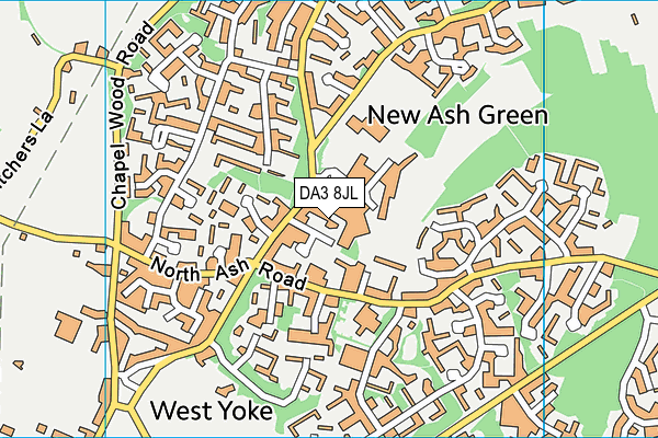 DA3 8JL map - OS VectorMap District (Ordnance Survey) DA3 8JL map - OS VectorMap District (Ordnance Survey)