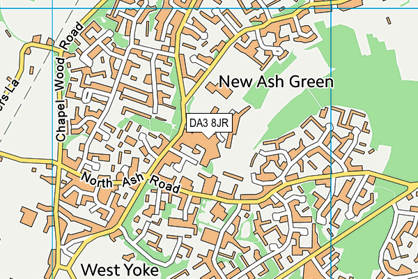 DA3 8JR map - OS VectorMap District (Ordnance Survey) DA3 8JR map - OS VectorMap District (Ordnance Survey)