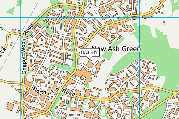 DA3 8JY map - OS VectorMap District (Ordnance Survey) DA3 8JY map - OS VectorMap District (Ordnance Survey)