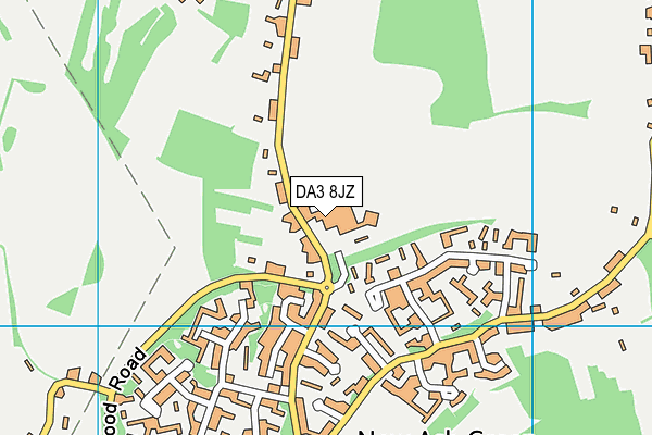 DA3 8JZ map - OS VectorMap District (Ordnance Survey) DA3 8JZ map - OS VectorMap District (Ordnance Survey)