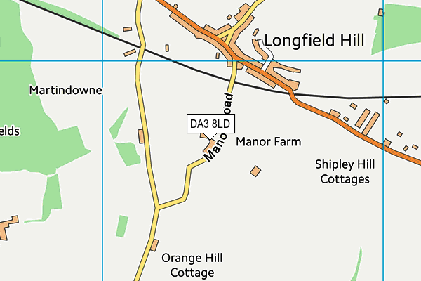 DA3 8LD map - OS VectorMap District (Ordnance Survey) DA3 8LD map - OS VectorMap District (Ordnance Survey)