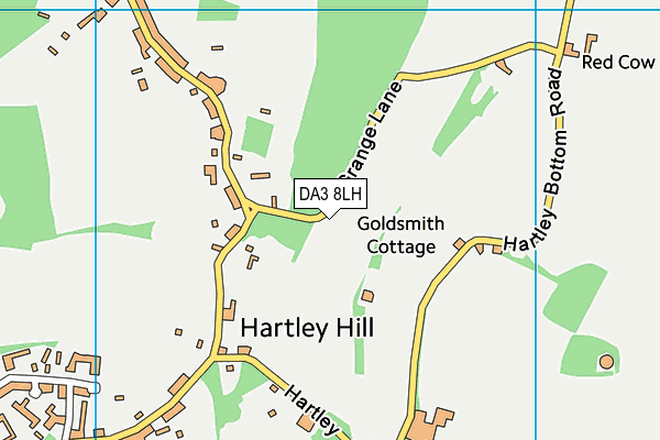 DA3 8LH map - OS VectorMap District (Ordnance Survey) DA3 8LH map - OS VectorMap District (Ordnance Survey)
