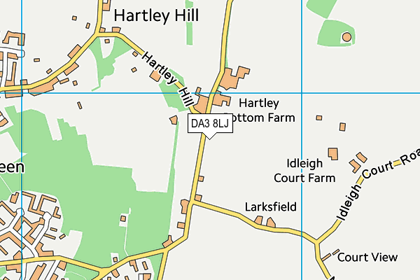 DA3 8LJ map - OS VectorMap District (Ordnance Survey) DA3 8LJ map - OS VectorMap District (Ordnance Survey)