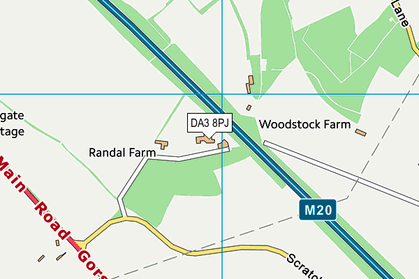 DA3 8PJ map - OS VectorMap District (Ordnance Survey) DA3 8PJ map - OS VectorMap District (Ordnance Survey)