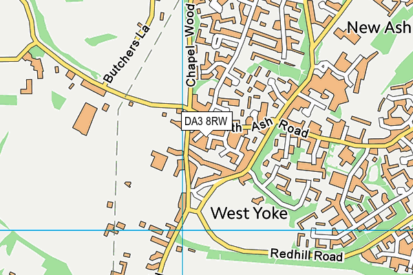 DA3 8RW map - OS VectorMap District (Ordnance Survey) DA3 8RW map - OS VectorMap District (Ordnance Survey)