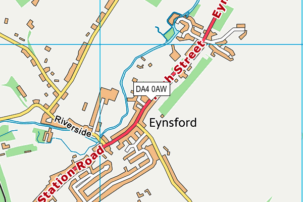DA4 0AW map - OS VectorMap District (Ordnance Survey) DA4 0AW map - OS VectorMap District (Ordnance Survey)