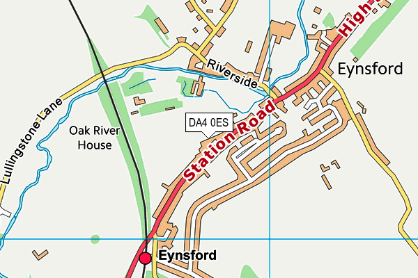 DA4 0ES map - OS VectorMap District (Ordnance Survey)