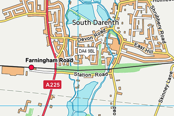 DA4 9BL map - OS VectorMap District (Ordnance Survey) DA4 9BL map - OS VectorMap District (Ordnance Survey)