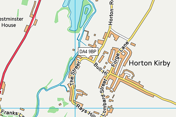 DA4 9BP map - OS VectorMap District (Ordnance Survey) DA4 9BP map - OS VectorMap District (Ordnance Survey)