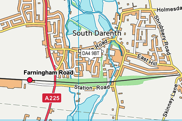 DA4 9BT map - OS VectorMap District (Ordnance Survey) DA4 9BT map - OS VectorMap District (Ordnance Survey)