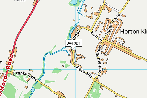 DA4 9BY map - OS VectorMap District (Ordnance Survey) DA4 9BY map - OS VectorMap District (Ordnance Survey)