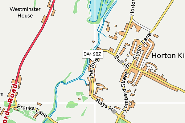 DA4 9BZ map - OS VectorMap District (Ordnance Survey) DA4 9BZ map - OS VectorMap District (Ordnance Survey)