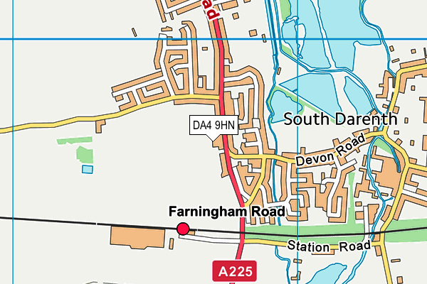DA4 9HN map - OS VectorMap District (Ordnance Survey) DA4 9HN map - OS VectorMap District (Ordnance Survey)