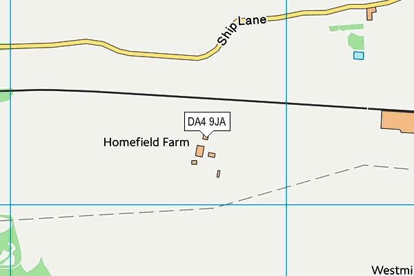 DA4 9JA map - OS VectorMap District (Ordnance Survey) DA4 9JA map - OS VectorMap District (Ordnance Survey)