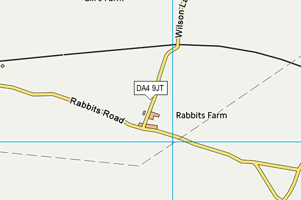 DA4 9JT map - OS VectorMap District (Ordnance Survey)