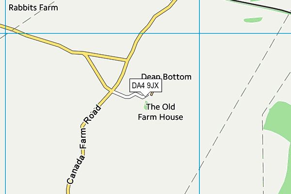 DA4 9JX map - OS VectorMap District (Ordnance Survey) DA4 9JX map - OS VectorMap District (Ordnance Survey)