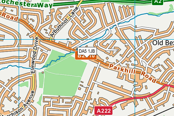 DA5 1JB map - OS VectorMap District (Ordnance Survey) DA5 1JB map - OS VectorMap District (Ordnance Survey)