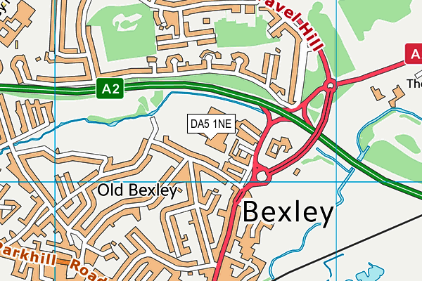 DA5 1NE map - OS VectorMap District (Ordnance Survey)
