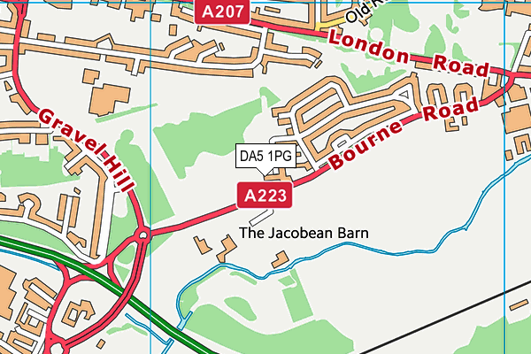 DA5 1PG map - OS VectorMap District (Ordnance Survey) DA5 1PG map - OS VectorMap District (Ordnance Survey)