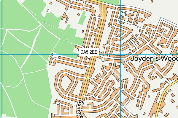 DA5 2EE map - OS VectorMap District (Ordnance Survey)