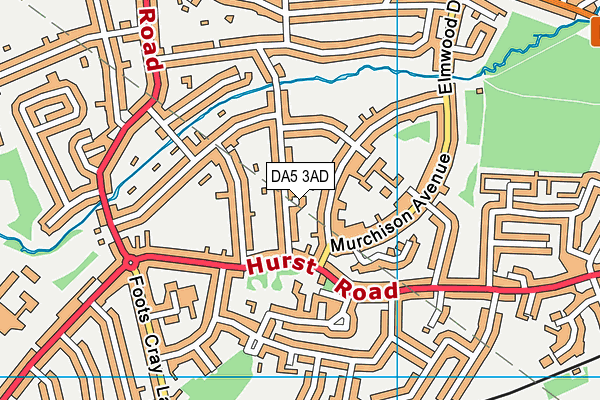 DA5 3AD map - OS VectorMap District (Ordnance Survey) DA5 3AD map - OS VectorMap District (Ordnance Survey)
