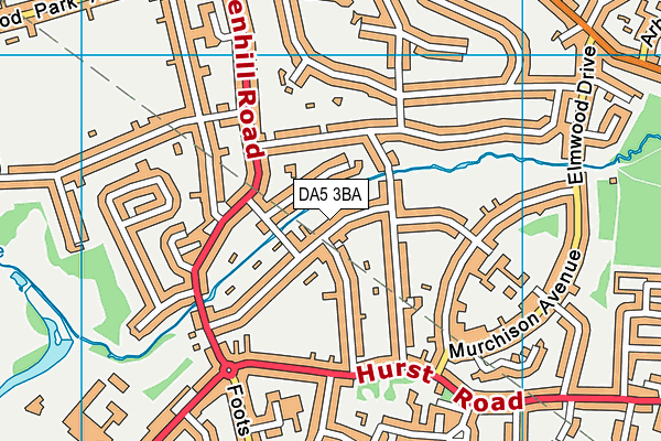 DA5 3BA map - OS VectorMap District (Ordnance Survey) DA5 3BA map - OS VectorMap District (Ordnance Survey)