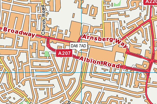 DA6 7AD map - OS VectorMap District (Ordnance Survey) DA6 7AD map - OS VectorMap District (Ordnance Survey)