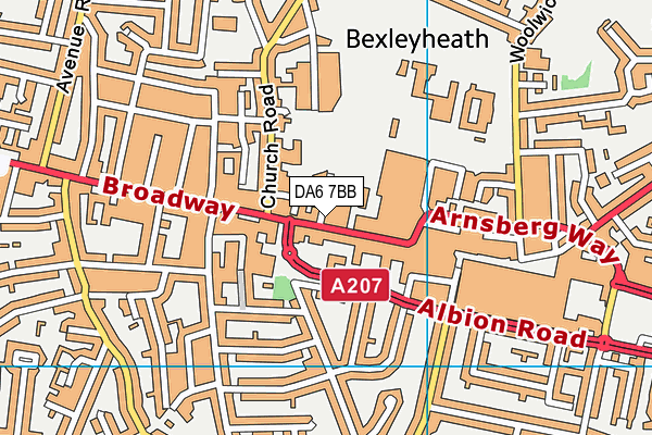 DA6 7BB map - OS VectorMap District (Ordnance Survey) DA6 7BB map - OS VectorMap District (Ordnance Survey)