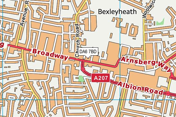 DA6 7BD map - OS VectorMap District (Ordnance Survey) DA6 7BD map - OS VectorMap District (Ordnance Survey)