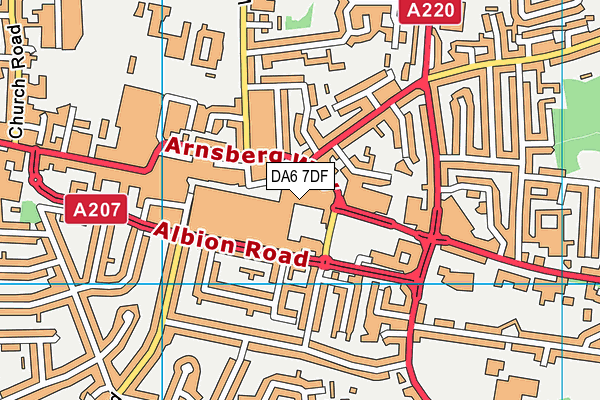 DA6 7DF map - OS VectorMap District (Ordnance Survey) DA6 7DF map - OS VectorMap District (Ordnance Survey)