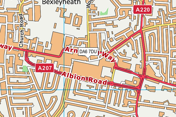 DA6 7DU map - OS VectorMap District (Ordnance Survey) DA6 7DU map - OS VectorMap District (Ordnance Survey)