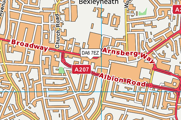 DA6 7EZ map - OS VectorMap District (Ordnance Survey) DA6 7EZ map - OS VectorMap District (Ordnance Survey)