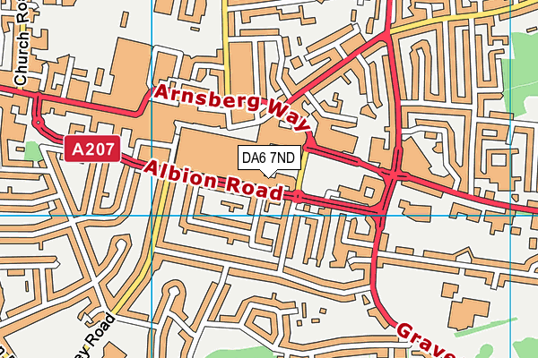 DA6 7ND map - OS VectorMap District (Ordnance Survey) DA6 7ND map - OS VectorMap District (Ordnance Survey)