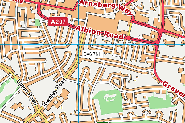 DA6 7NH map - OS VectorMap District (Ordnance Survey) DA6 7NH map - OS VectorMap District (Ordnance Survey)