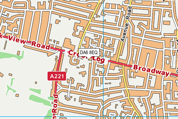 DA6 8EQ map - OS VectorMap District (Ordnance Survey) DA6 8EQ map - OS VectorMap District (Ordnance Survey)