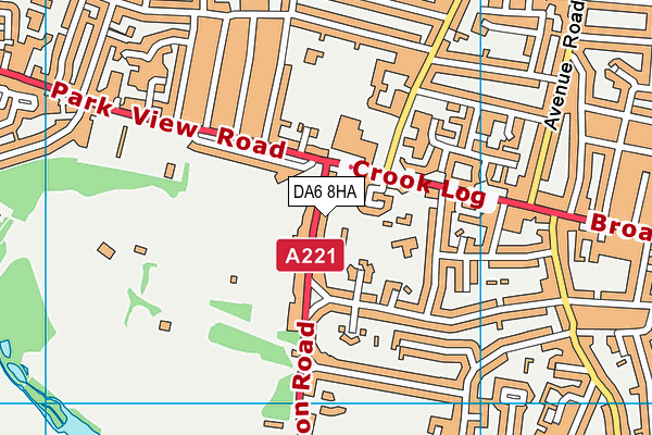 DA6 8HA map - OS VectorMap District (Ordnance Survey) DA6 8HA map - OS VectorMap District (Ordnance Survey)