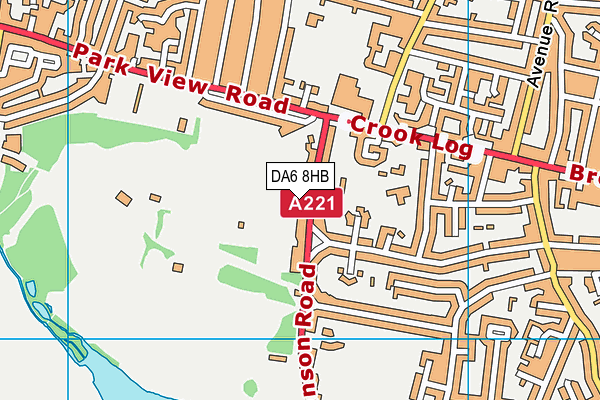 DA6 8HB map - OS VectorMap District (Ordnance Survey) DA6 8HB map - OS VectorMap District (Ordnance Survey)