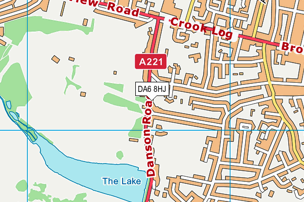DA6 8HJ map - OS VectorMap District (Ordnance Survey) DA6 8HJ map - OS VectorMap District (Ordnance Survey)